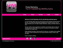 Tablet Screenshot of pocketmarketing.net